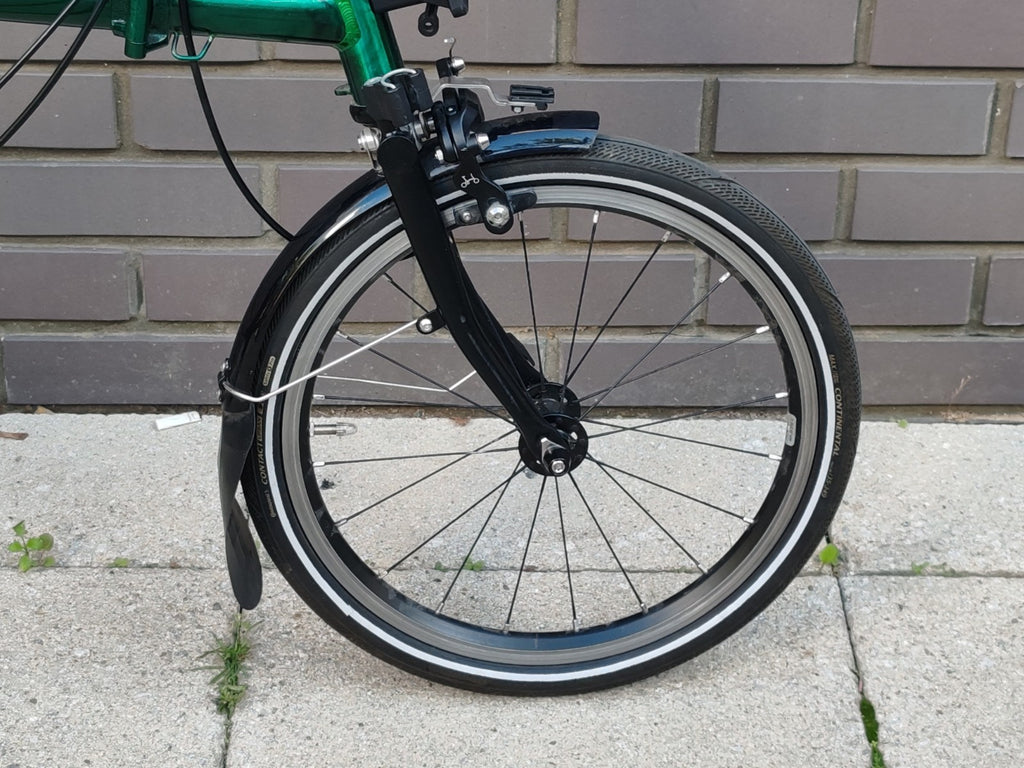 Brompton P Line 4 Speed 2023 – Emerald Green Lacquer High Handlebar Lightweight