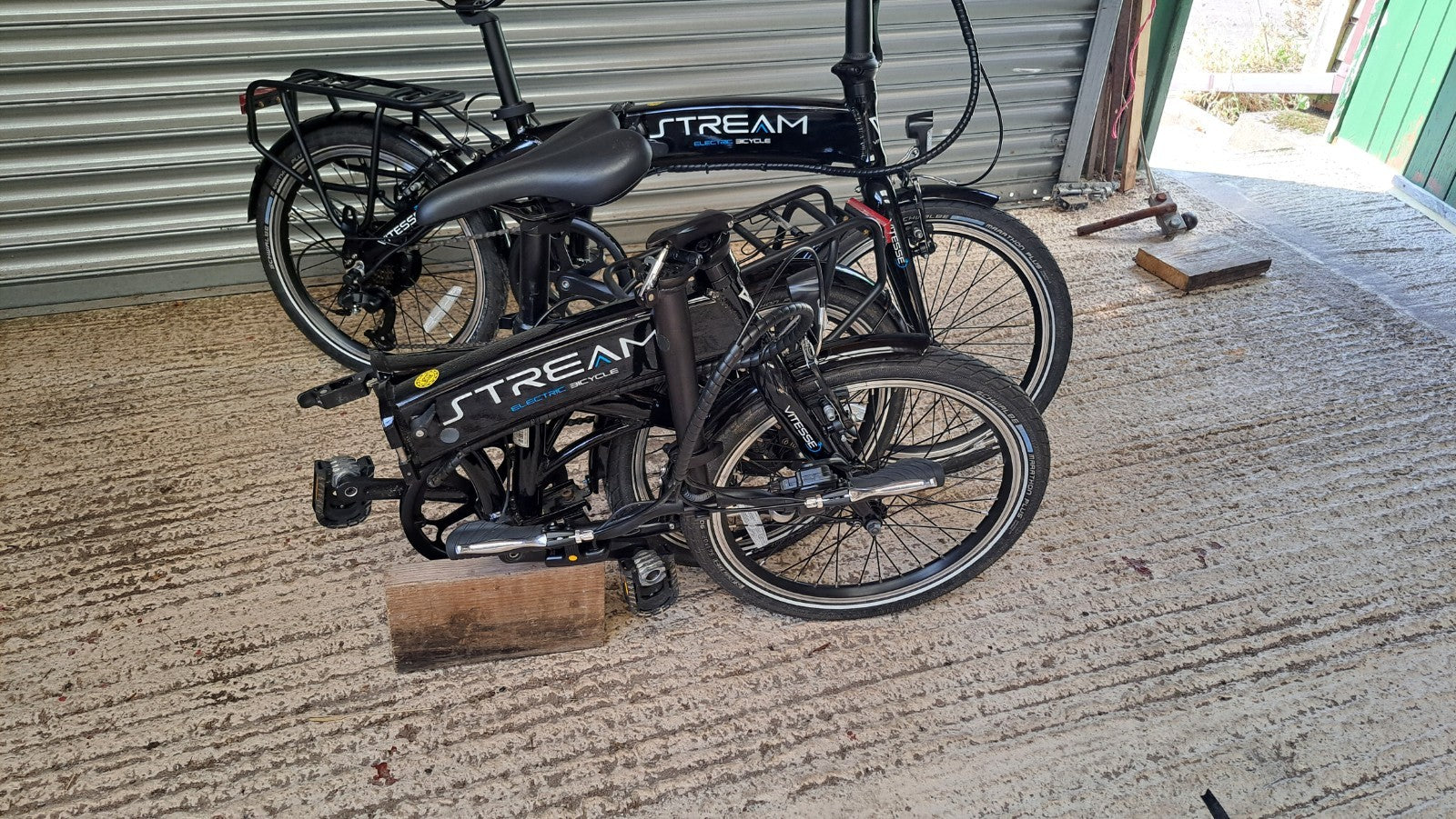 2 VIRTESSE Folding Bikes.20 Inch Wheels.Very Light Alloy Frames 20kg