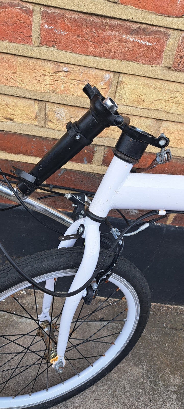 Fold Away Down Up Bike Bicycle 19" Wheel Working Needs TLC Travel Small Working