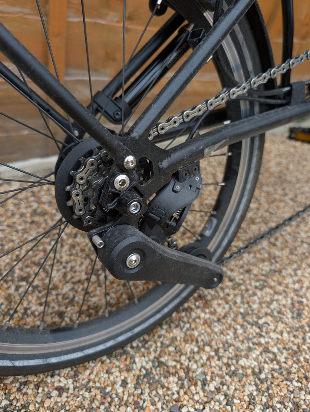 Brompton P Line 2023 Urban 4-Speed Black with Roller Frame