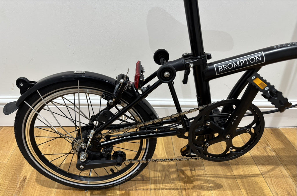Brompton C Line 6 Speed 2023 Mid Handlebar Folding Bike - Matt Black Used Twice
