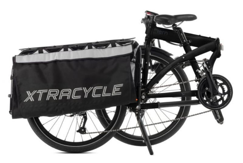 Tern Cargo Node Folding Longtail Cargo Bike 24” Wheels + Xtracycle Bags