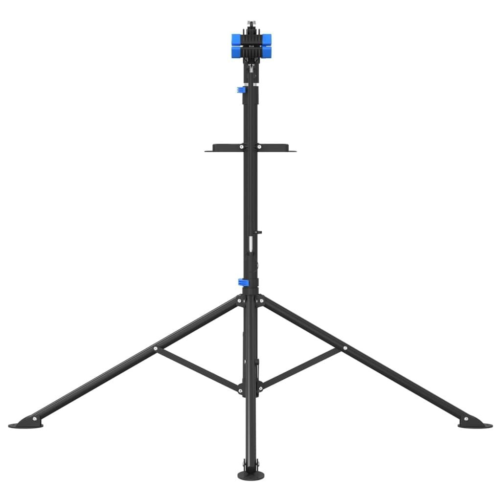 Foldable Bike Repair Stand, Adjustable 108-188 cm, Blue & Black, Steel & TPR