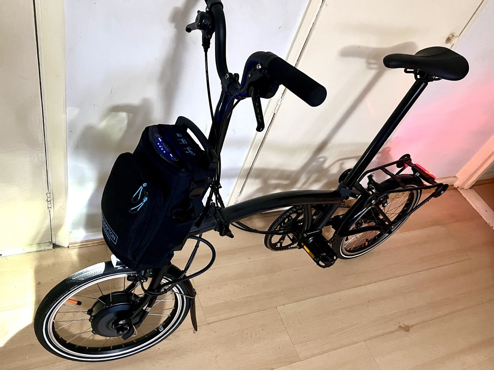 Brompton Bike P Line elctrc Urban 4 speed,  Midnight Black