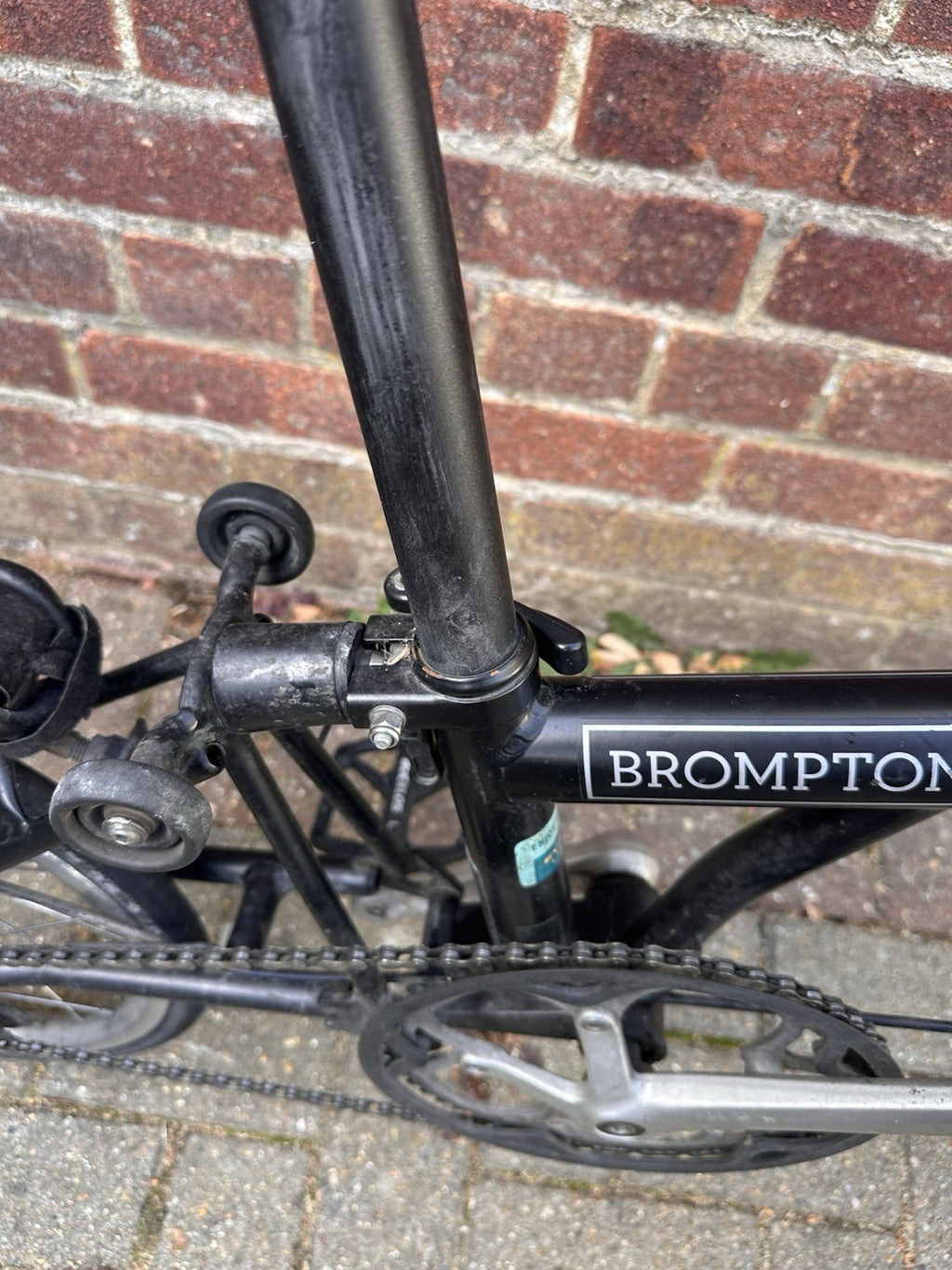 Brompton Folding Bike Super light Wheels Black Single Speed