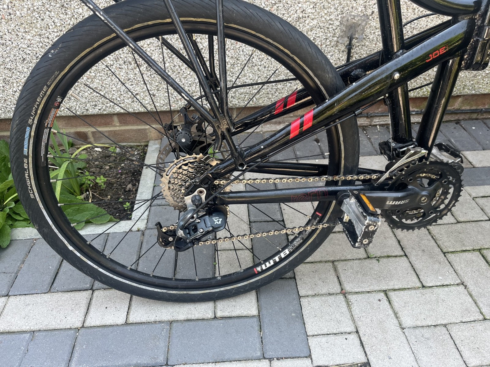 Just serviced Tern Joe folding bicycle - new chains and cables.