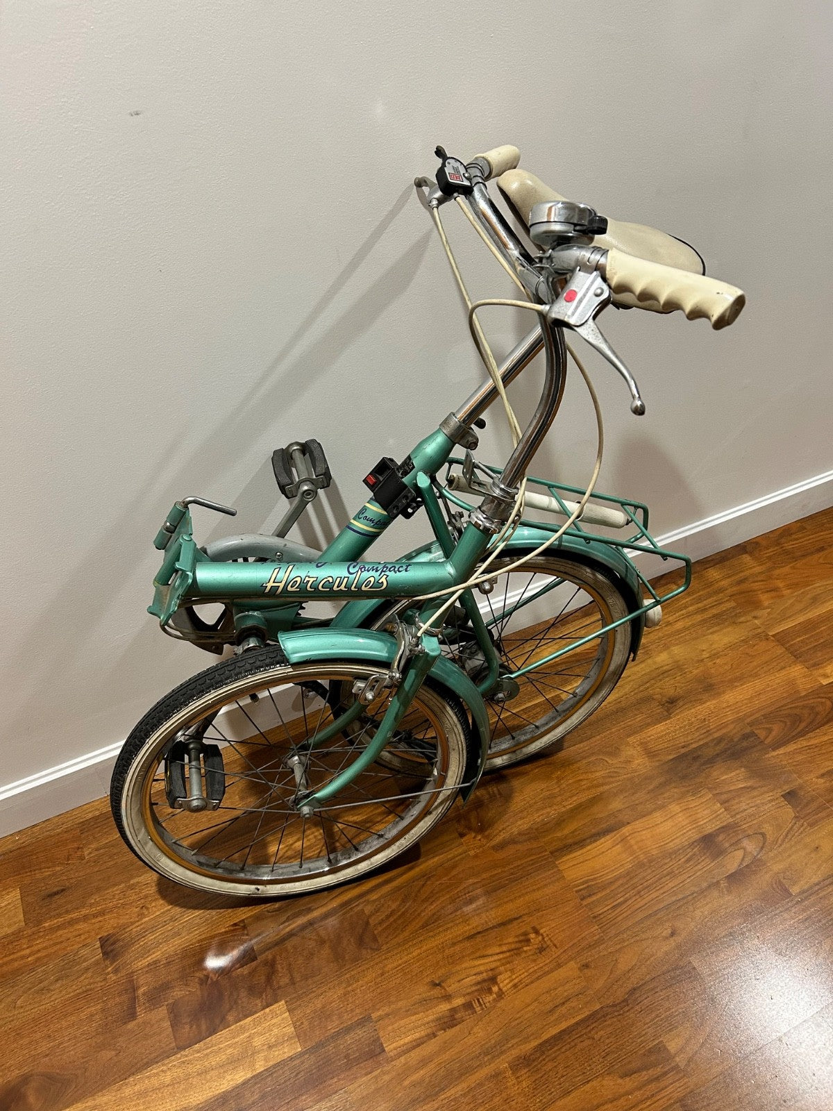 Hercules Compact Folding Bike Vintage 1970s 20" Wheel
