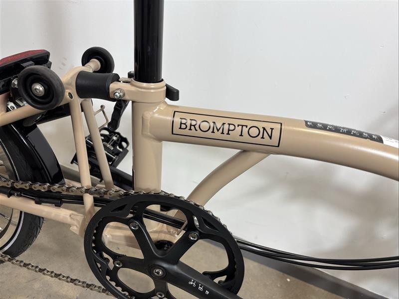 Brompton C Line 6 Speed 2023 High Handlebar Folding Bike - Dune Sand