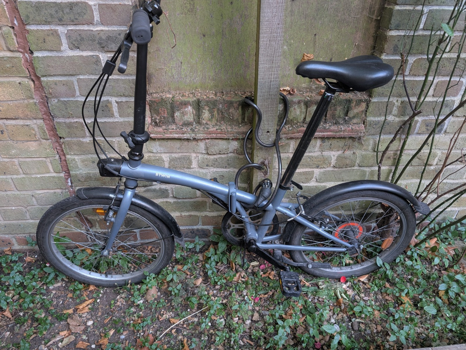 BTWIN Tilt 120 Grey Folding Bike Grey