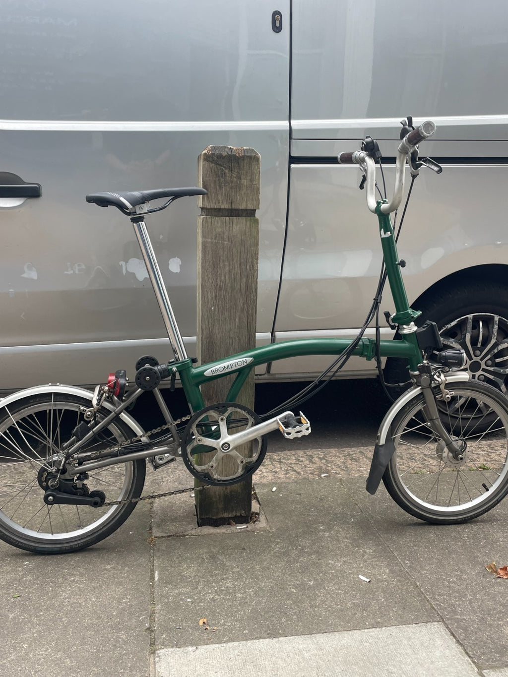 Brompton Folding Bike M6L - Superlight (P-Line) - Racing Green - Dynamo Lights