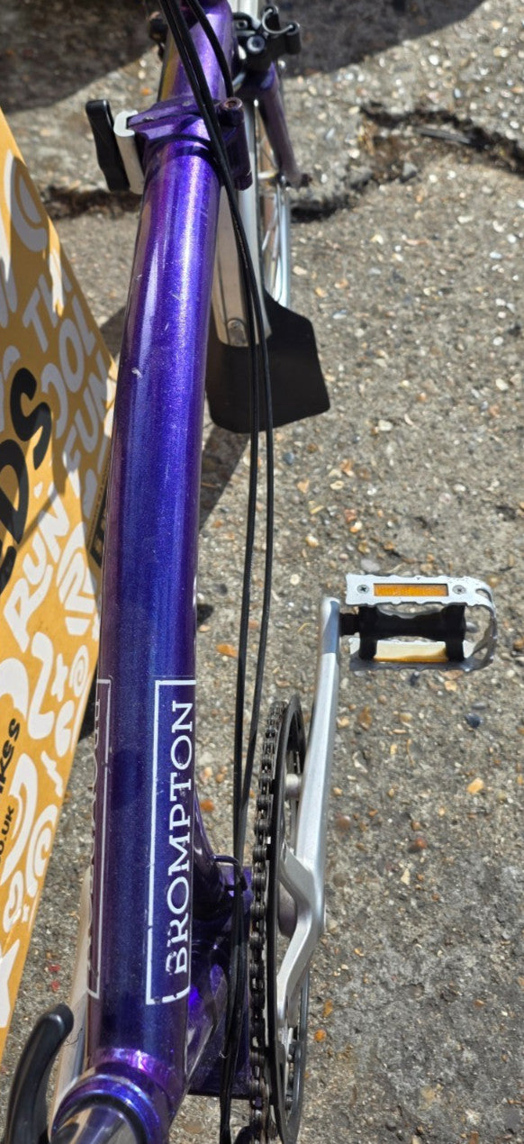 Brompton Bike 2 speed C line - Gloss Purple - Excellent Mechanical Condition