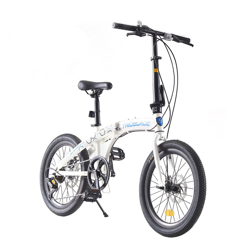 Folding Bicycle 20 Inch Bikes for Adults 7-Speed Variable Foldable City Bicycle
