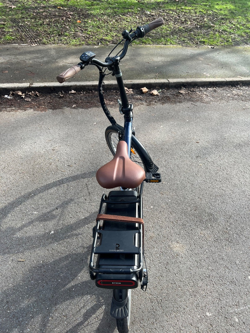 BTWIN Folding Elec Bike E-Fold 500 - Blue