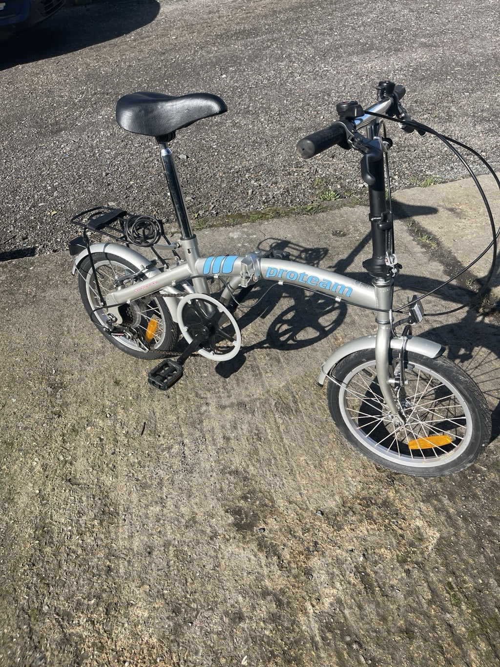 Proteam Folding Bike 6-Speed Shimano Gears, 16-inch Wheels, V-Brakes