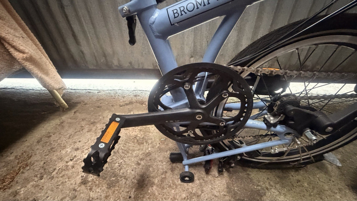 Brompton Bike M6L C-LineExplore Mid Handlebar2022 Folding Bike - Cloud Blue