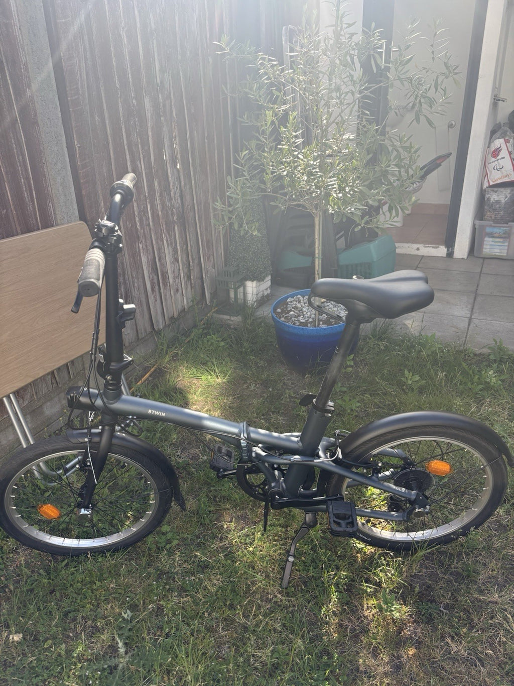 BTWIN Folding Bike Fold 500 Blue Excellent Condition