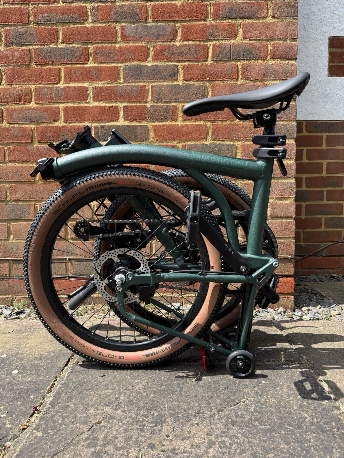 Unused, Brompton G-Line Folding Bike, Large, Forest Green