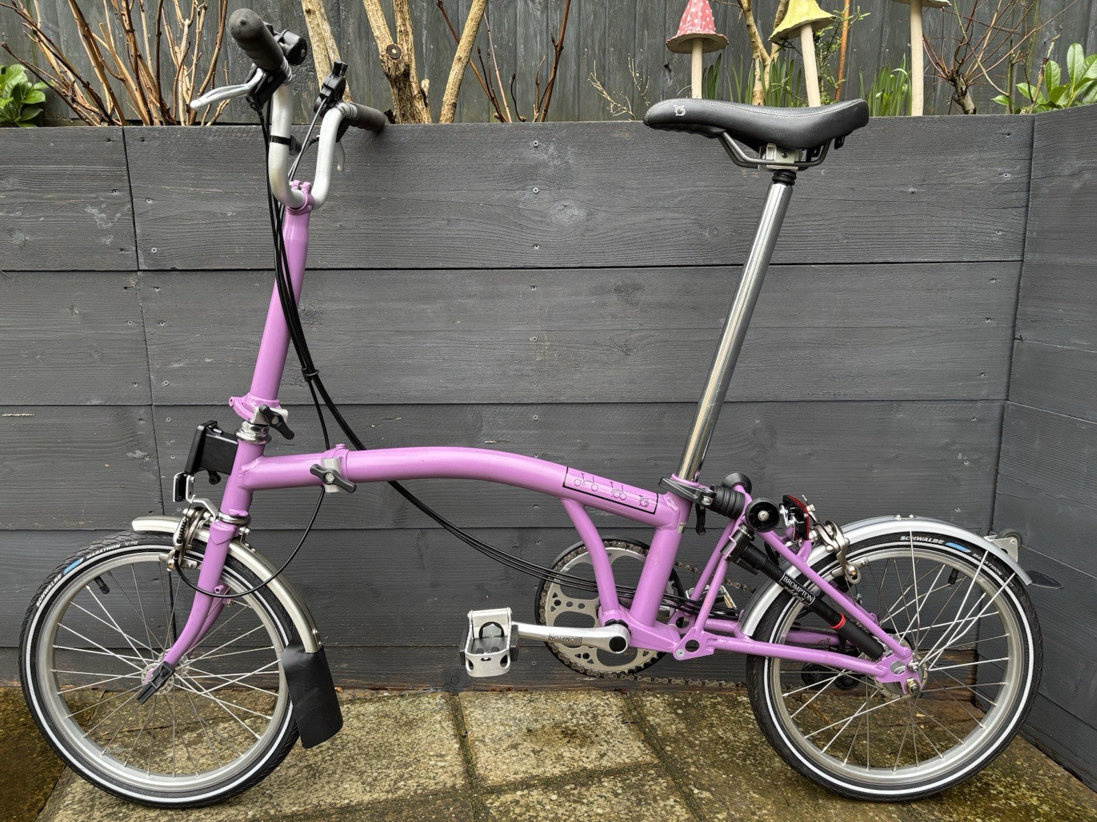 Brompton M6L in rare Lilac Folding bike C Line - Very Light Leisure Use Only