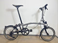 Brompton P Line 4 Speed 2022 Low Handlebar Folding Bike - Storm Grey