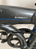 Carrera Intercity 20in Folding Bike Aluminium 8-Speed Grip Shifter Black/Blue