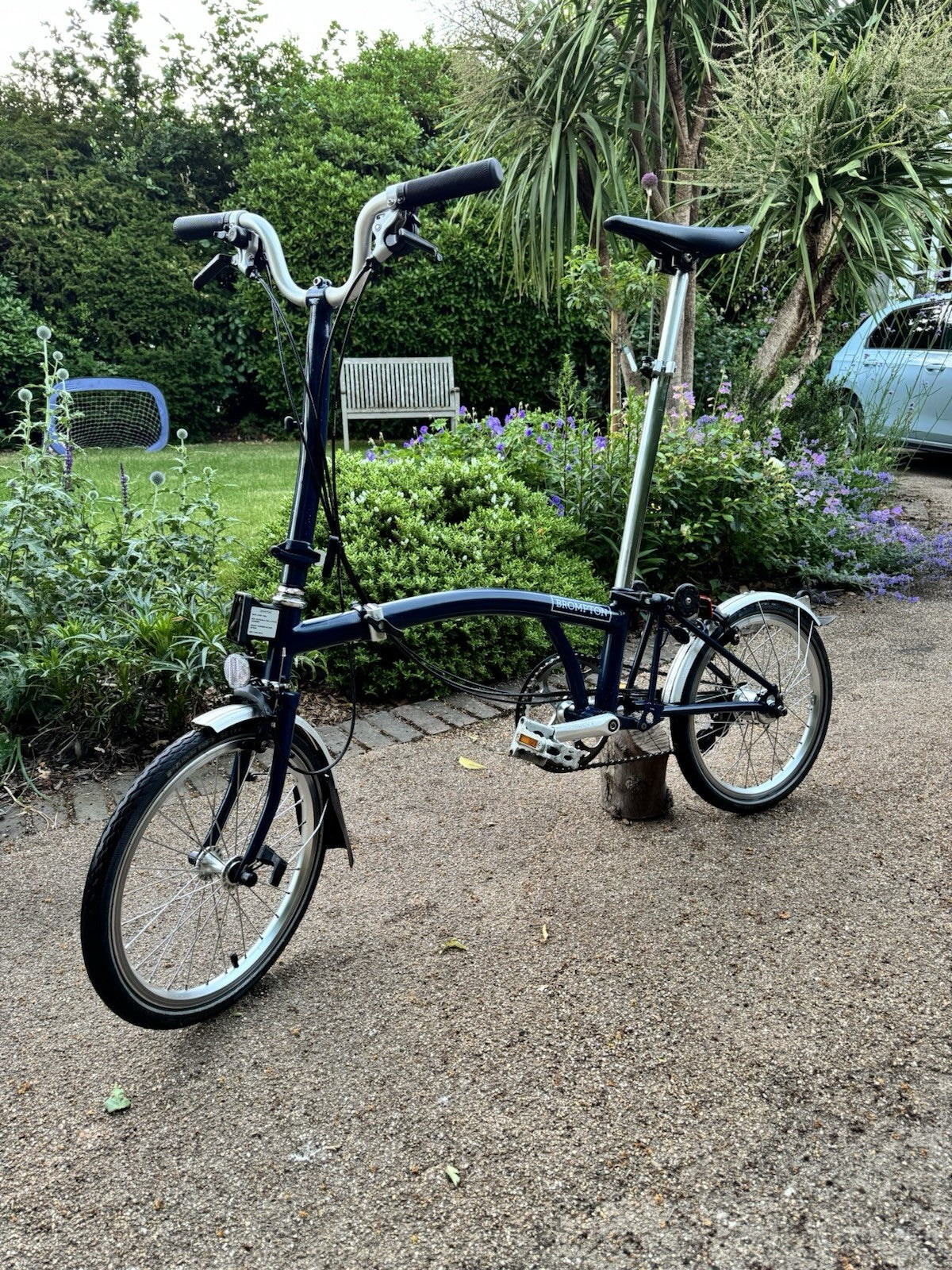 Brompton H6L Folding Bike In Tempest Blue Excellent Condition