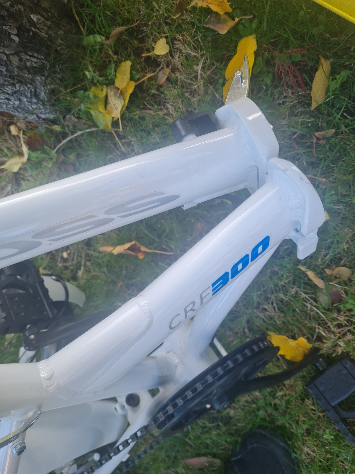 Cross CRF300 20in Folding Bike, Derailleur Gears, Mudguards, White