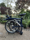 Brompton H6L Folding Bike In Tempest Blue Excellent Condition