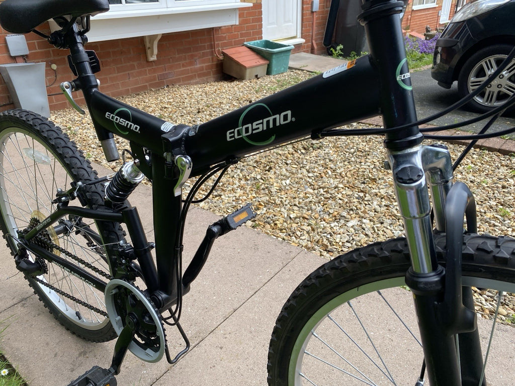Ecosmo Folding Mountain Bike 26” Front & Rear Suspension Disc Brake - Collection