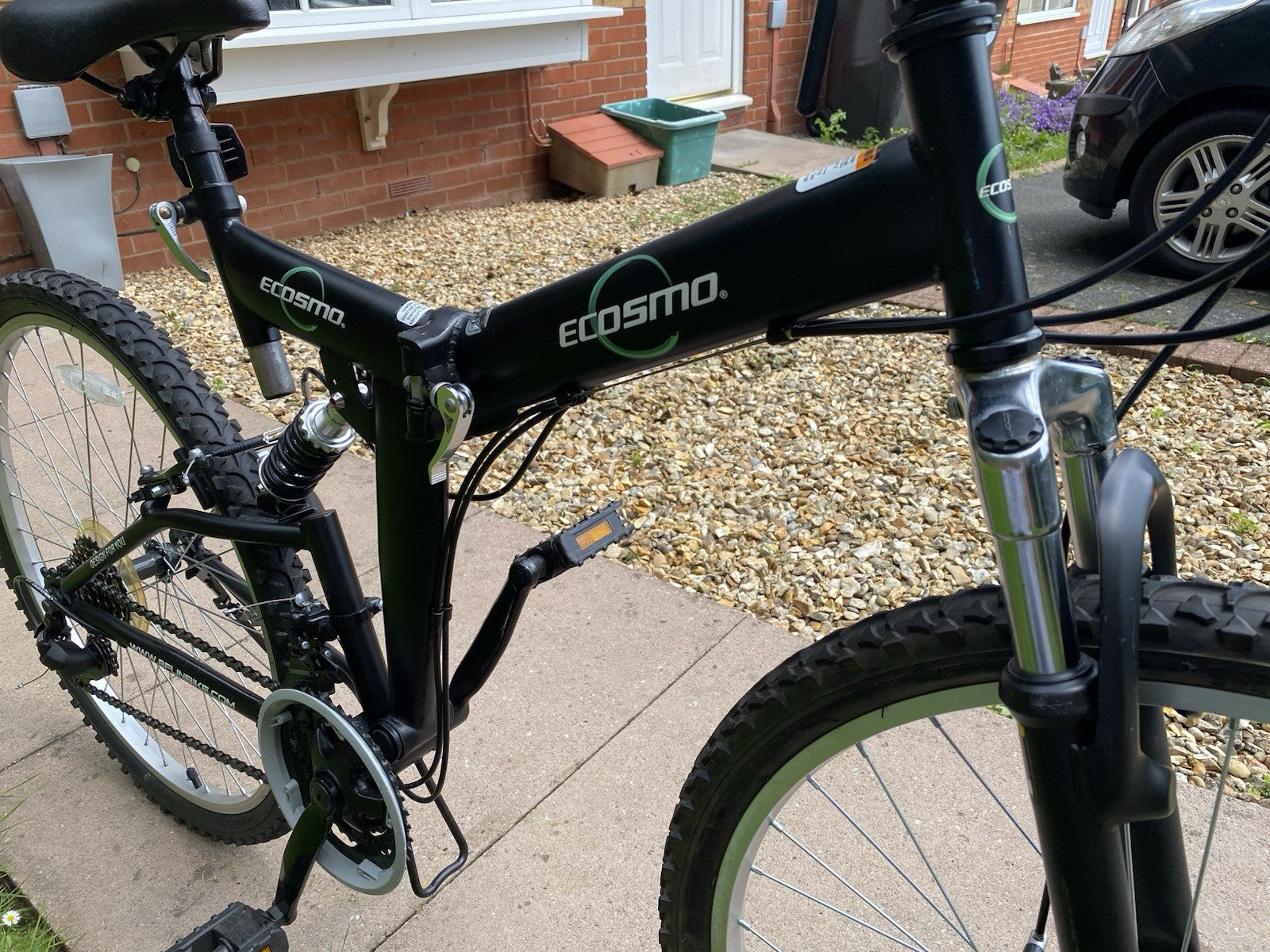 Ecosmo Folding Mountain Bike 26” Front & Rear Suspension Disc Brake - Collection