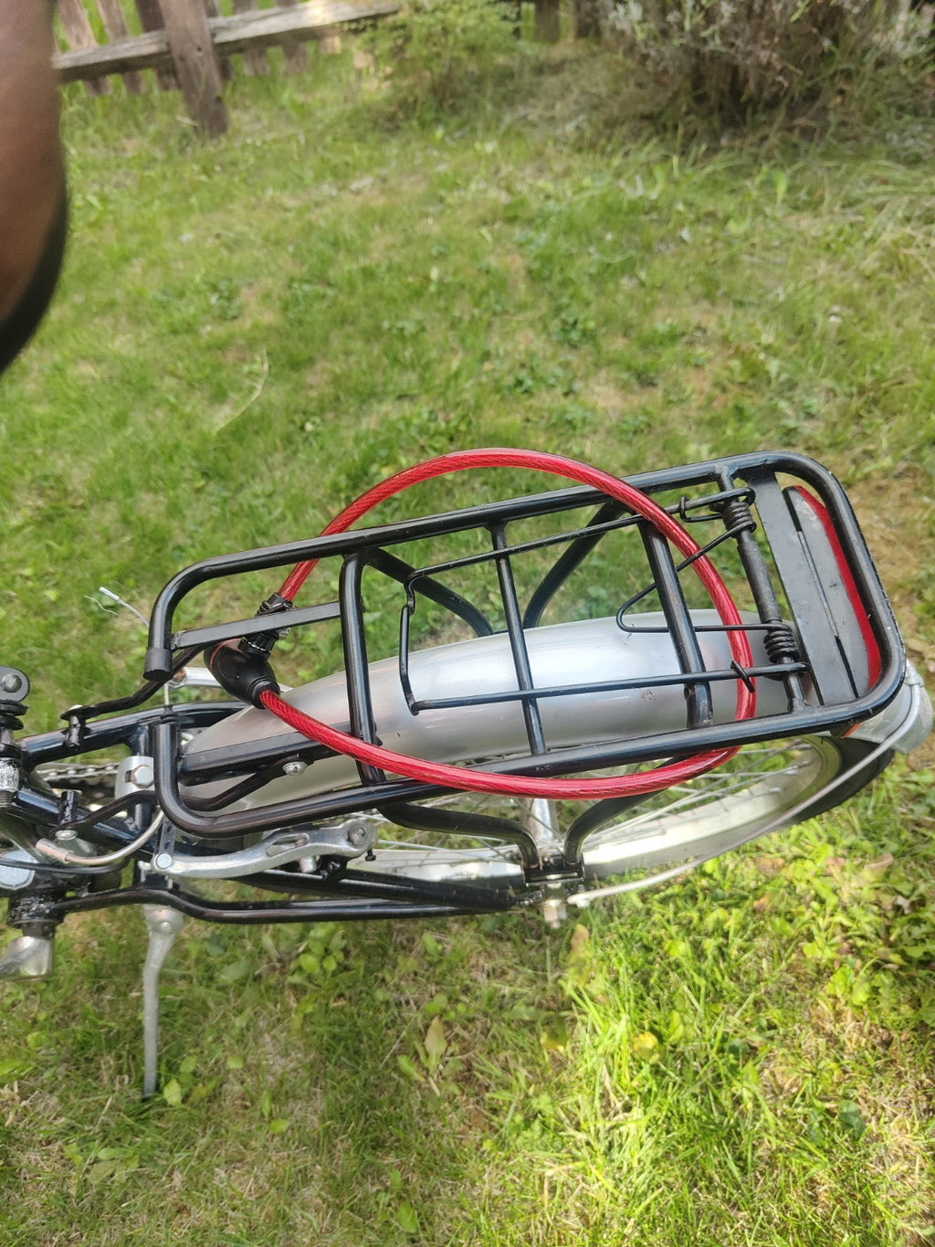 Kingston 20in Folding Bike 6-Speed Black/Silver Rear Rack Fenders + EXTRA'S