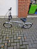 Seasure Folding Bike 16" 6-Speed Compact Lightweight Commuter Silver