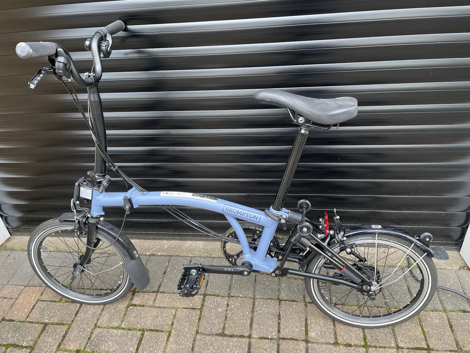 Brompton C Line 6 Speed 2023 High Handlebar Folding Bike - Ocean Blue
