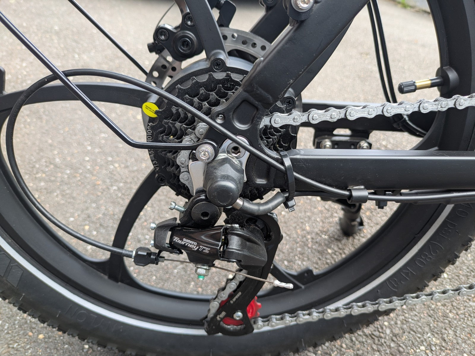 KOOLUX BK6 Foldable Bike, Throttle and rear seat, 250w Road Legal