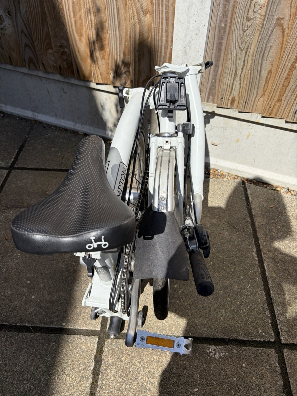Brompton M3L 3 Speed Folding Bike 2019 White + Genuine Brompton Bag