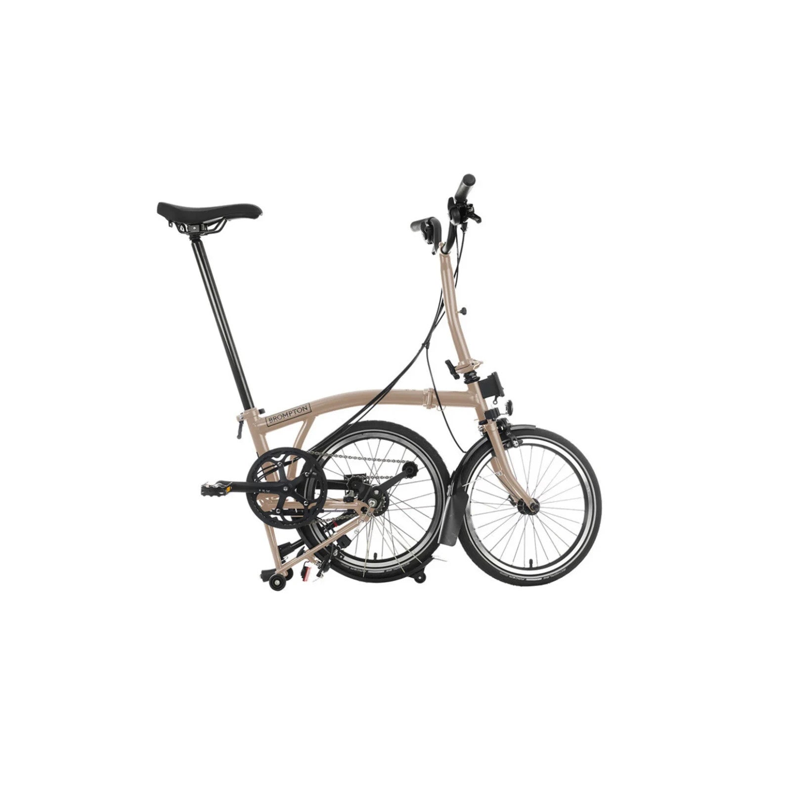 Brompton C Line 6 Speed 2024 Mid Handlebar Folding Bike - Dune Sand - NEW