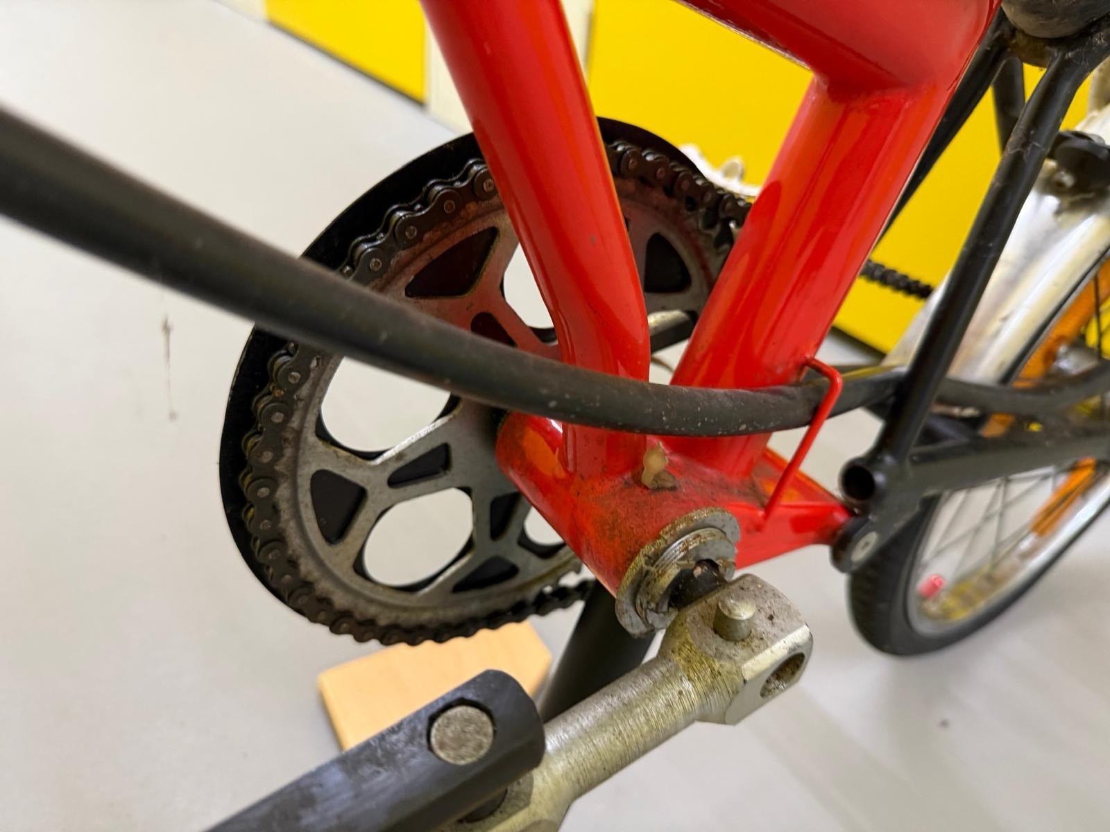 Brompton MK1 (3 Speed)  folding bicycle - Red