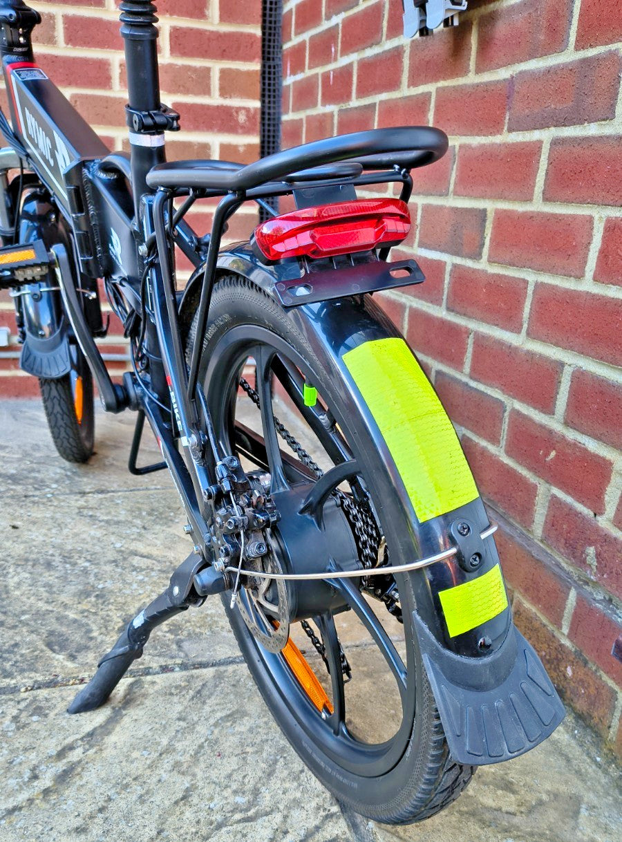 Rymic 20LVXD30 20inch Folding City Bike, front suspension, lights, pannier rack