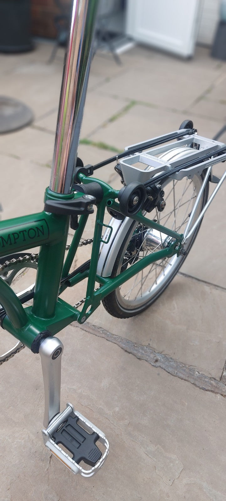 Brompton M6R C Line British Racing Green Excellent Cond less than 90 miles