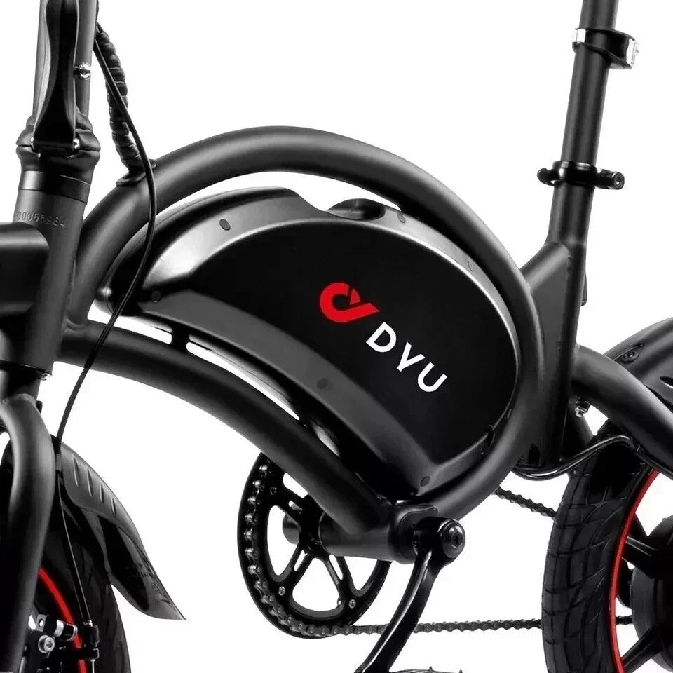 DYU D3F 14" Folding E -  Bike 250-W 36-V 10/Ah E- Bike E- City Bike 25km/h 50km