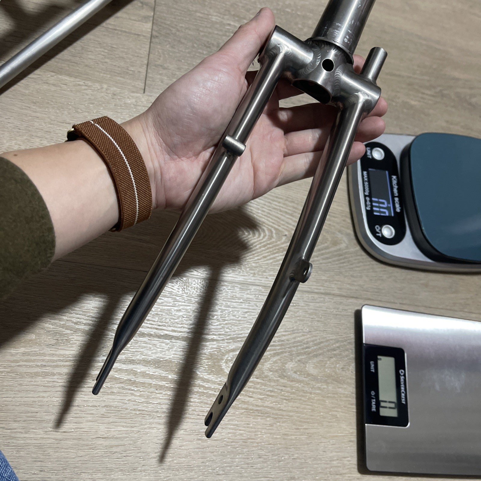 TITANIUM Brompton Rear Triangle + Fork Black SuperLight  Worldwide