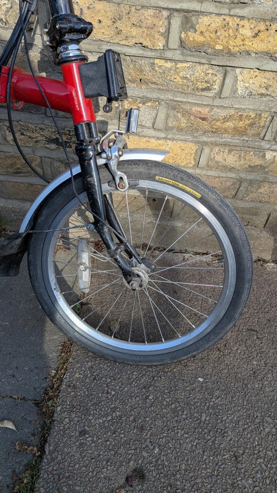 Brompton Folding Bike 6-Speed, Red
