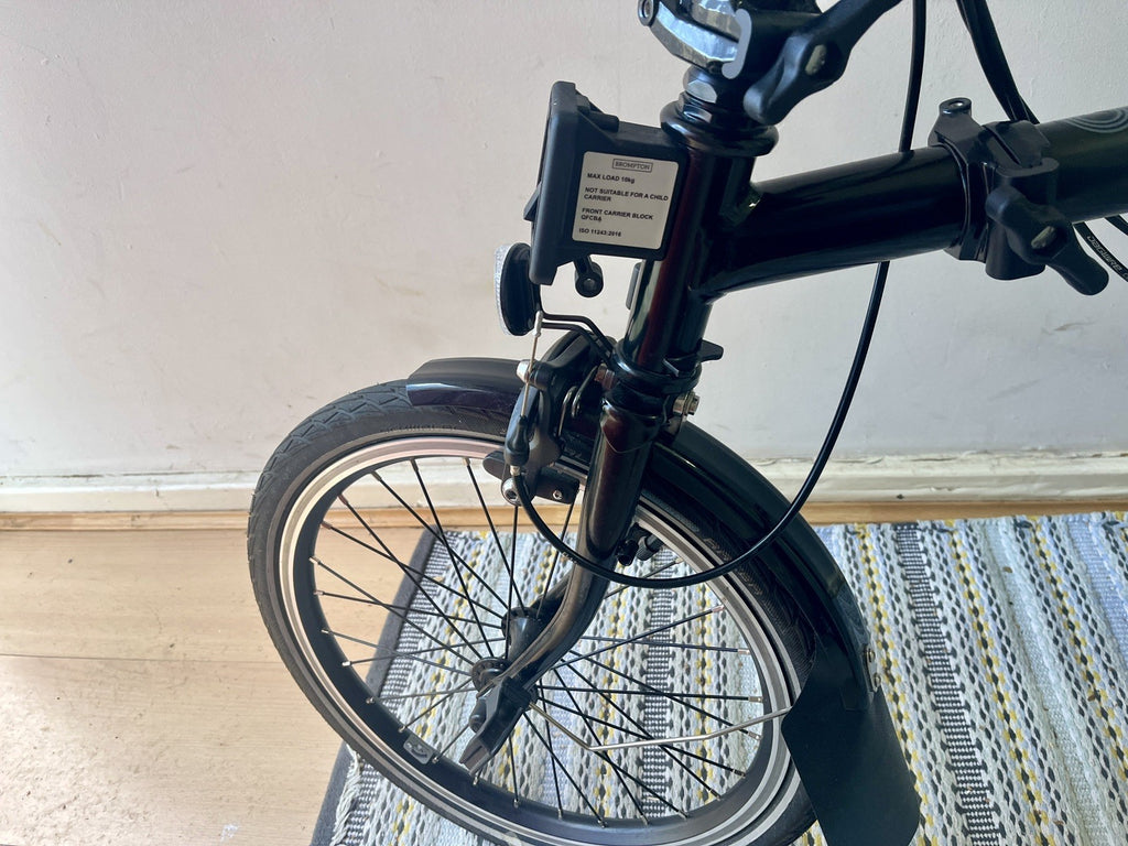 Brompton Bike 6-Speed Explore 2024, Black Mid Handlebar