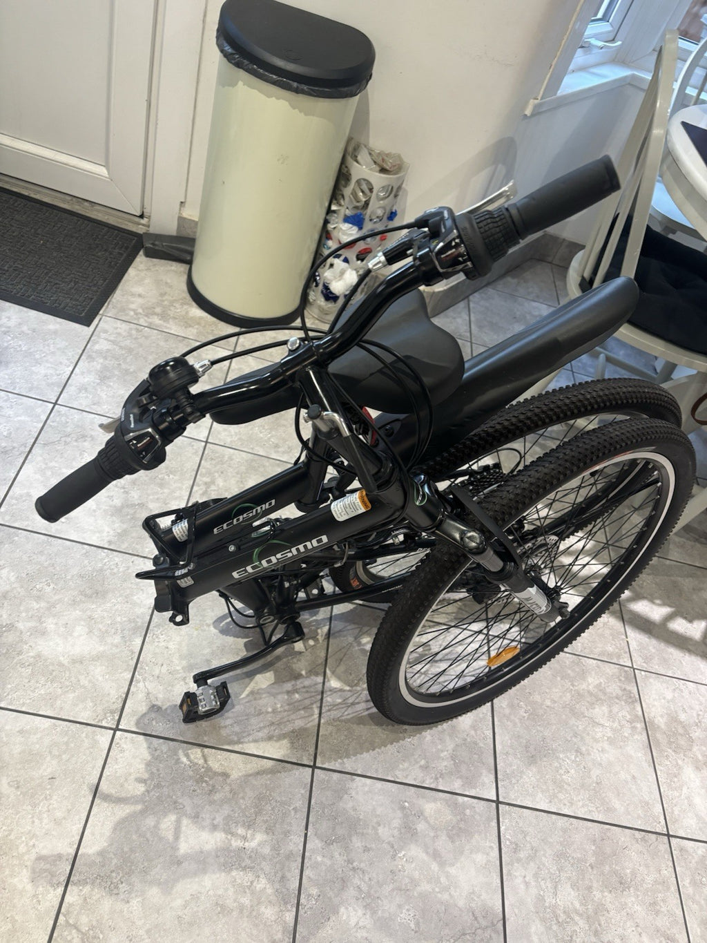 Ecosmo 26SF02BL 26 inch 21 Speeds Folding Mountain Bicycle - Black