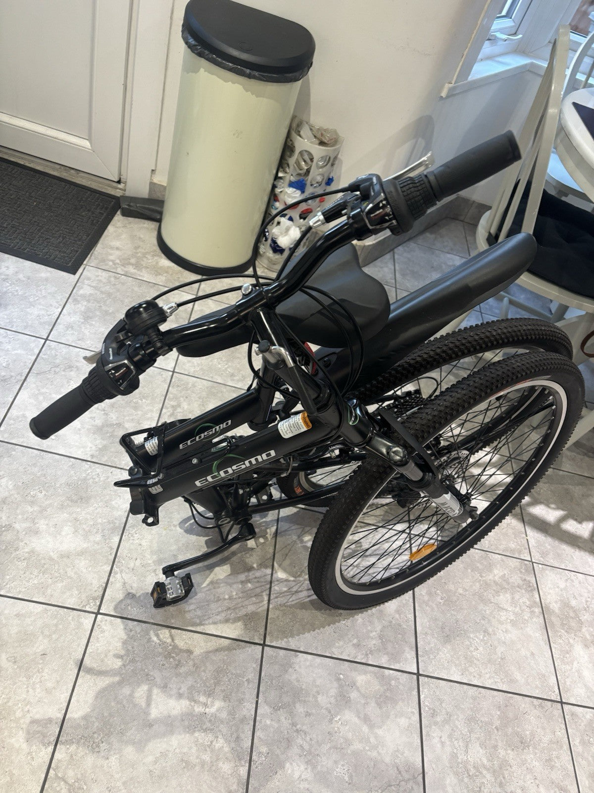 Ecosmo 26SF02BL 26 inch 21 Speeds Folding Mountain Bicycle - Black