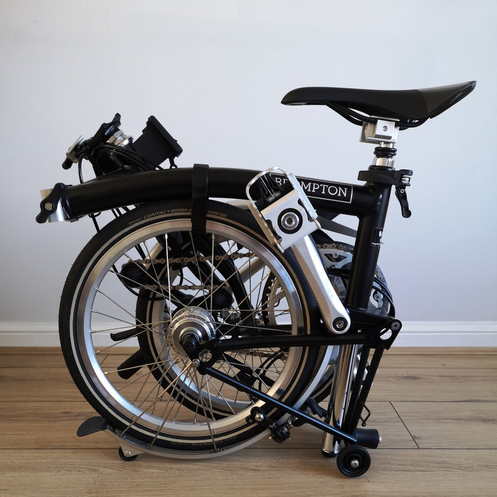 Brompton C Line Explore 6-Speed Matte Black Low Handlebar Folding Bicycle