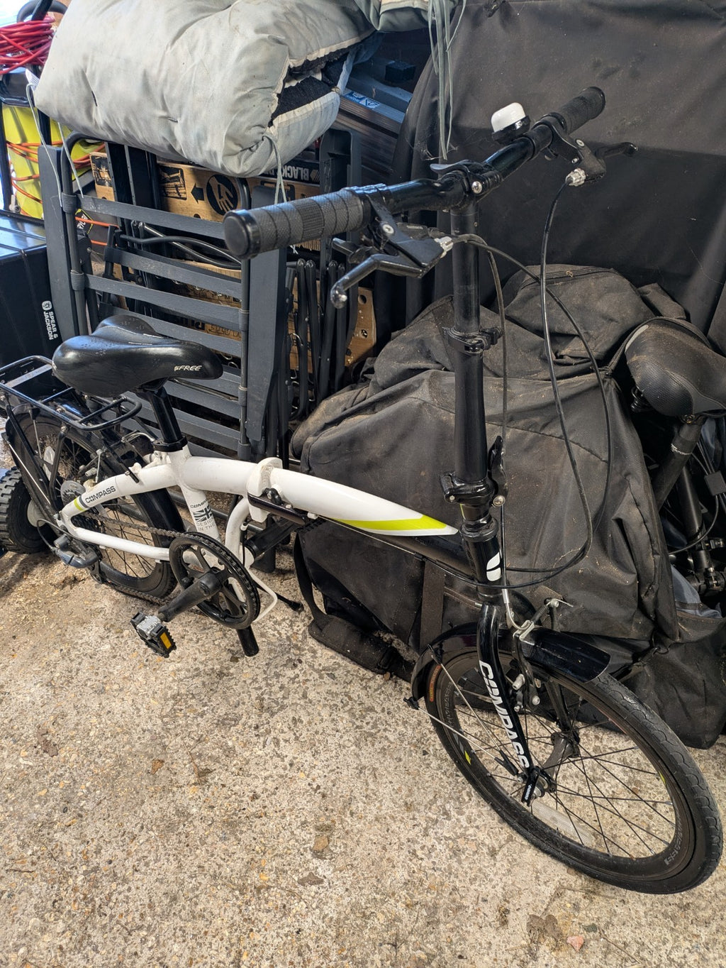 Compass Folding Bike 20” wheels In White