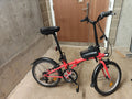Decathlon BTWIN Tilt 120 Red Folding Bike with Bike Accessories