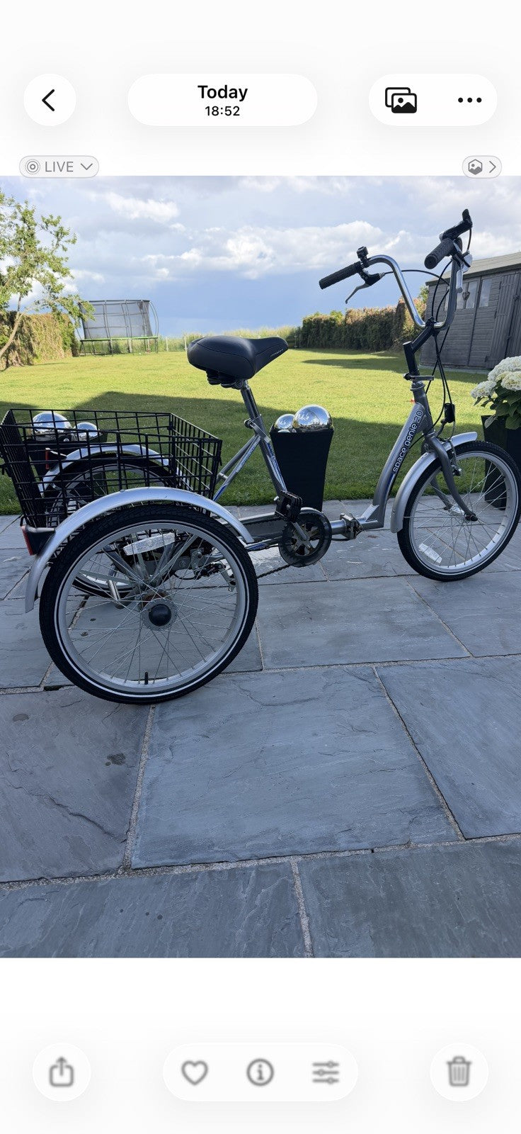 Mission Cycles Space Genie 20 Folding Adult Tricycle – 6 Speed