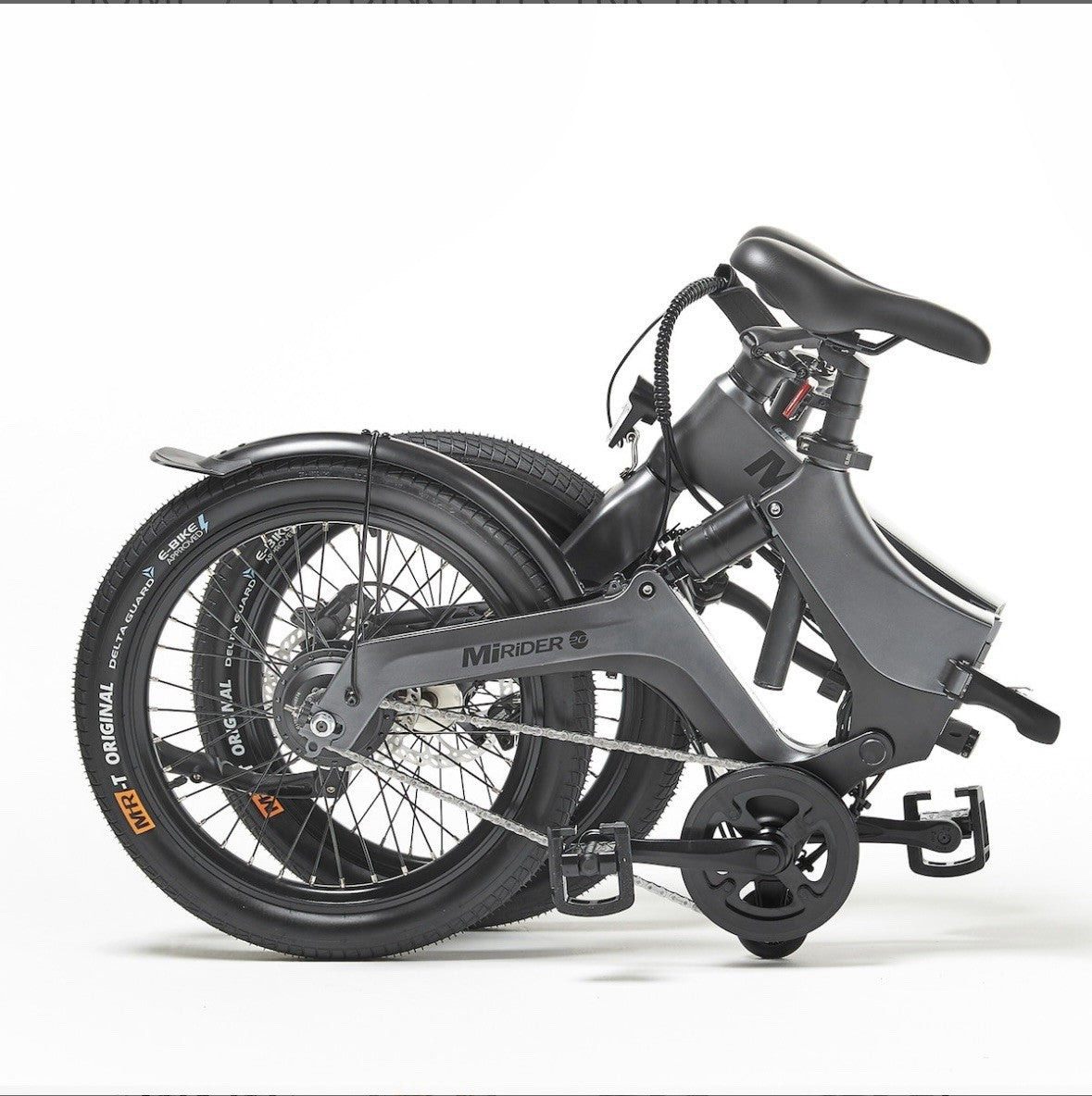 MiRiDER 20 20in Foldable  Bike, Disc Brakes, 250W Rear Hub, Grey