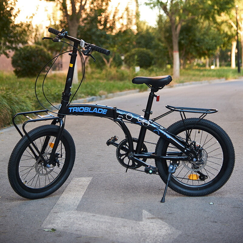 Folding Bicycle 20 Inch Bikes for Adults 7-Speed Variable Foldable City Bicycle